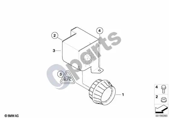 BMW X5 E70 signalizacija – schema