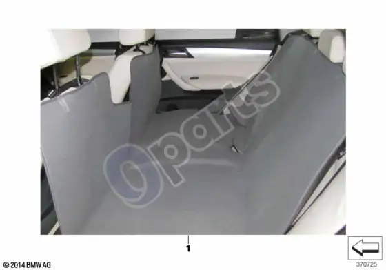 BMW X5 E70 universalus apsauginis galinis dangtelis – schema