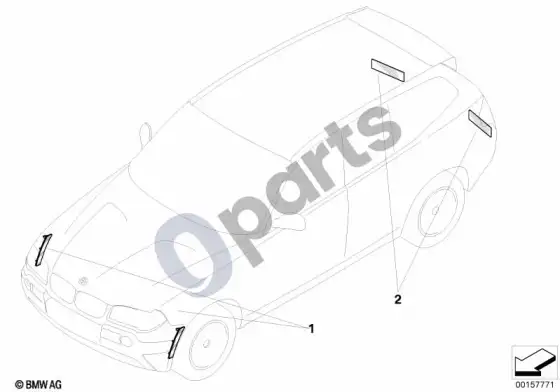 BMW X5 E70 atšvaitas – schema