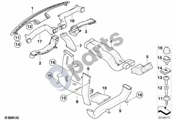 BMW X5 E70 oro kanalas – schema