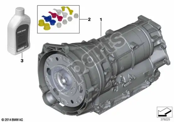 BMW X5 F15 automatinė pavarų dėžė GA8HP75Z - 4WD; 2014.08 - ... – schema