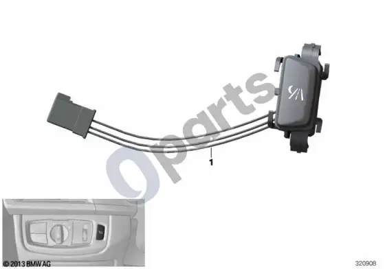 BMW X5 F15 button night vision – schema