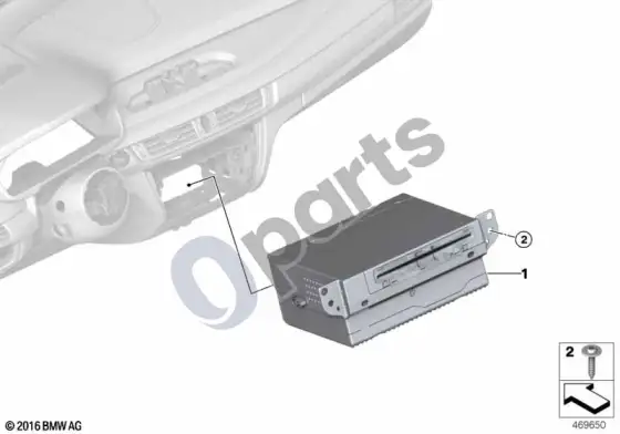 BMW X5 F15 headunit high 2; 2016.08 - ... – schema
