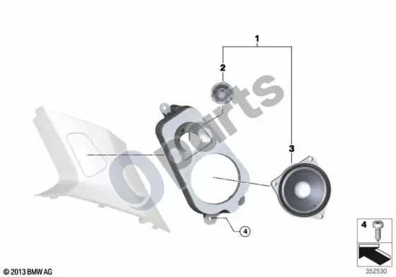 BMW X5 F15 high end garso sistema, d statramstis – schema