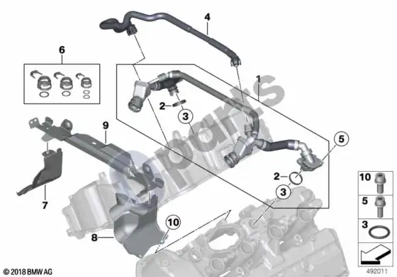 BMW X5 F15 karterio vėdinimas – schema
