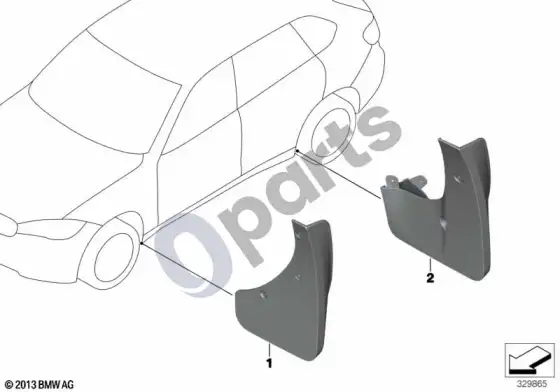 BMW X5 F15 purvasaugiai – schema
