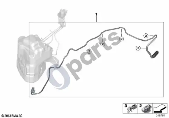 BMW X5 F15 SCR dozavimo linija – schema