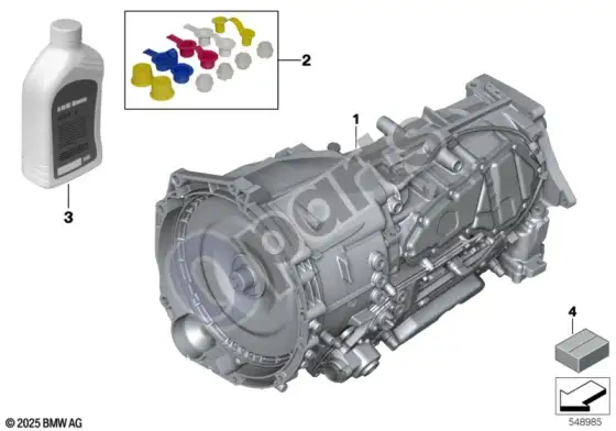 BMW X5 G05 automatic transmission GA8HP60X – schema