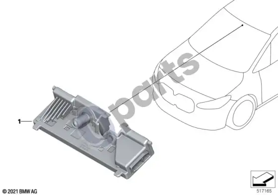BMW X5 G05 BMW personal copilot kamera low – schema