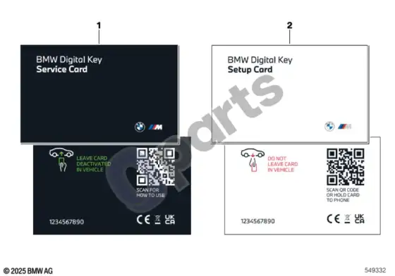 BMW X5 G05 nustatymo/aptarnavimo kortelė; 2025.07 - ... – schema