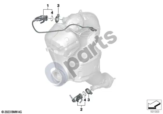 BMW X5 G05 SCR dozavimo modulis / papildomos dalys – schema