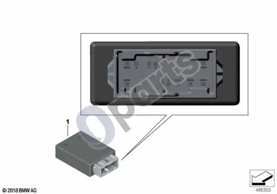 BMW X5 G05 control unit roller cover – schema
