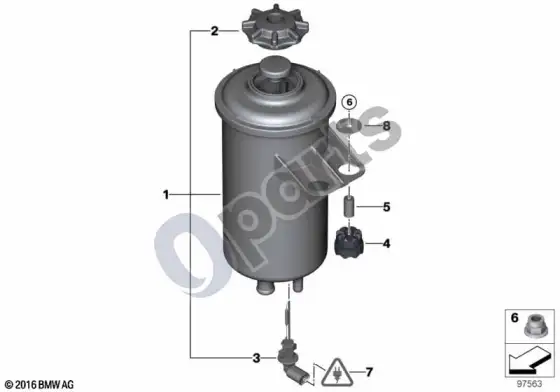 BMW X6 E71 alyvos bakelis / atskiros dalys / adaptive drive – schema