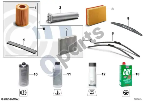 BMW X6 E71 aptarnavimas, variklio alyva / patikra – schema