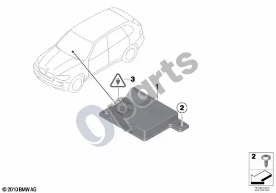 BMW X6 E71 bluetooth antena – schema