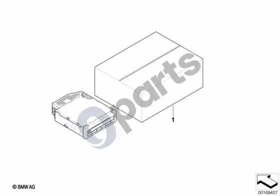 BMW X6 E71 DVD keitiklio papildomo montavimo komplektas – schema