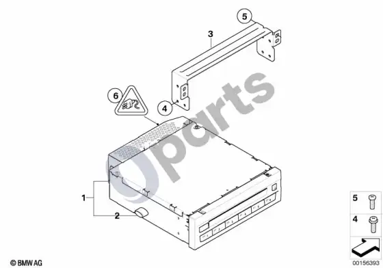 BMW X6 E71 DVD keitiklis/laikiklis – schema
