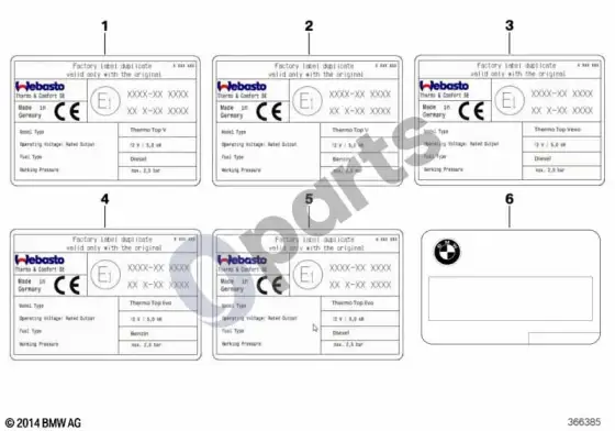 BMW X6 E71 lipdukai, nepriklausomas šildytuvas – schema