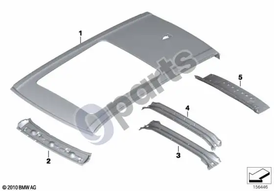 BMW X6 E71 stogas – schema