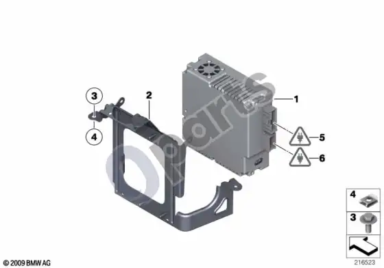 BMW X6 E71 vaizdo modulis – schema
