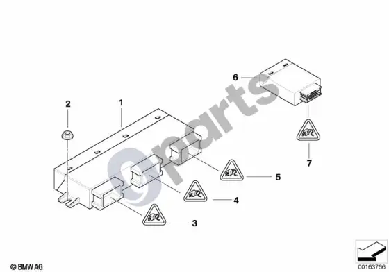 BMW X6 E71 valdymo blokai / moduliai – schema
