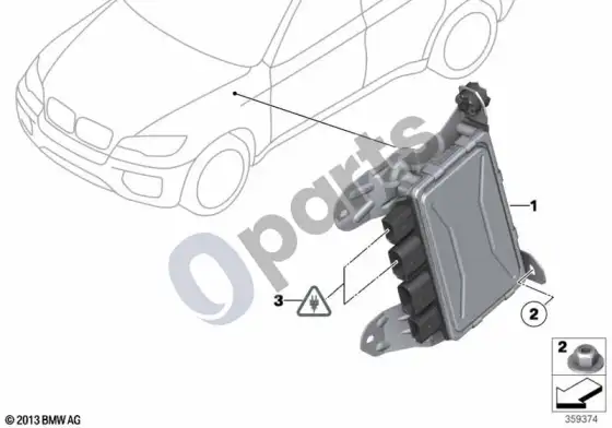BMW X6 E71 valdymo blokas, aktyvusis vairo valdymas – schema