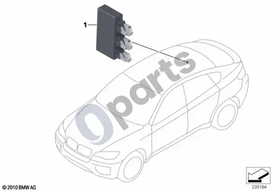 BMW X6 E71 valdymo blokas – schema