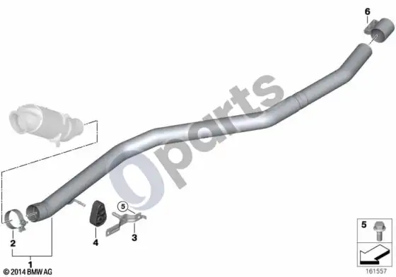 BMW X6 E71 priekinis duslintuvas – schema