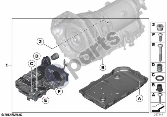 BMW X6 E71 GA8HP70Z mechatronika – schema
