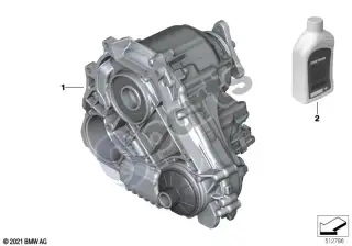 BMW XM (2022–) Reduktorius ATC 13 – schema