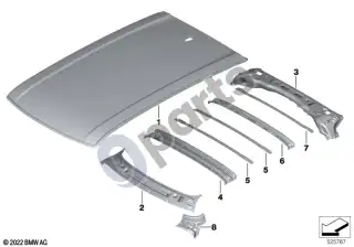 BMW XM (2022–) Stogas – schema