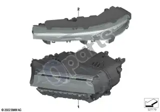 BMW XM (2022–) Žibintas – schema
