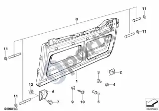 BMW Z1 Priekinės durys – schema