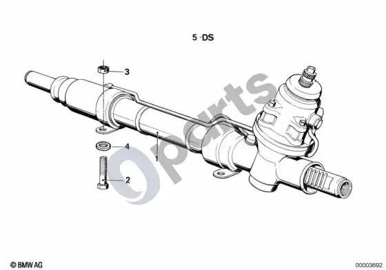 BMW Z1 vairo stiprintuvas – schema