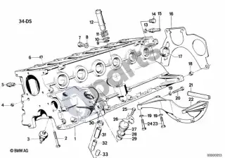 BMW Z1 Variklio blokas – schema