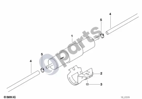 BMW Z3 E36 degalų filtras; 1994.09 - ... – schema