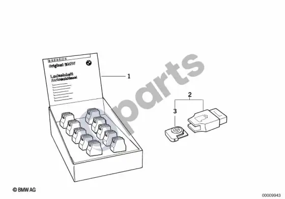 BMW Z3 E36 įkraunamas raktas – schema