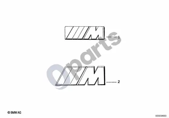 BMW Z3 E36 m emblema – schema