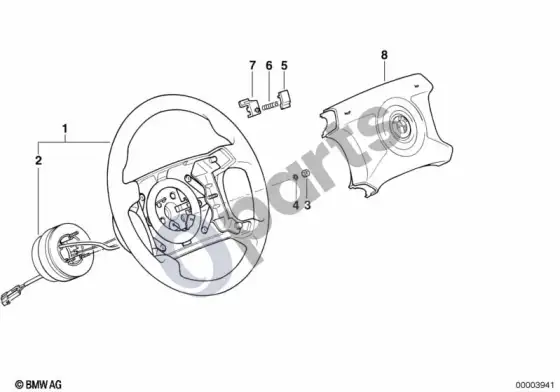 BMW Z3 E36 m technic vairo oro pagalvė – schema