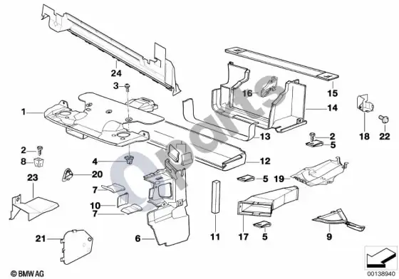 BMW Z3 E36 oro kanalas – schema