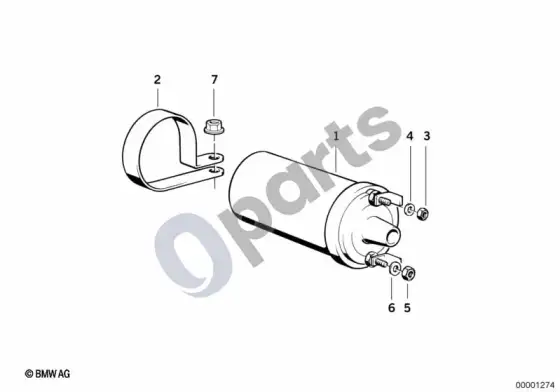 BMW Z3 E36 strypinė uždegimo ritė – schema
