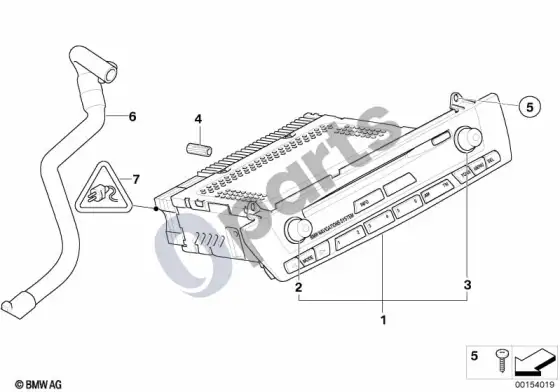 BMW Z4 E85 E86 CID valdymas, CD – schema