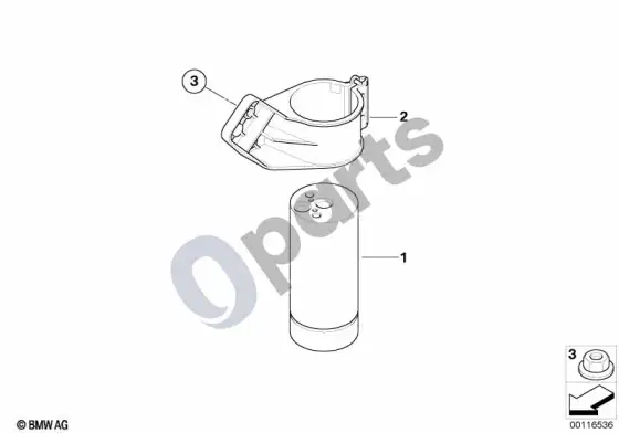 BMW Z4 E85 E86 džiovintuvo talpa – schema