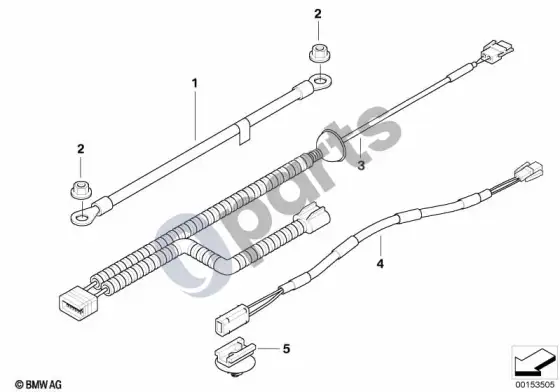 BMW Z4 E85 E86 įvairūs papildomi laidų komplektai; 2006.01 - ... – schema