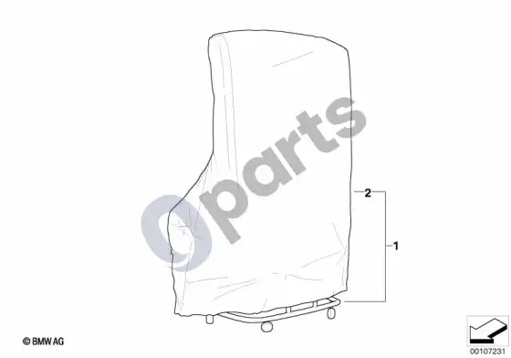 BMW Z4 E85 E86 kietojo stogo laikiklis, mobilus – schema