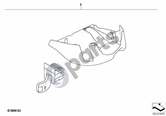 BMW Z4 E85 E86 kruizo kontrolės montavimo komplektas – schema