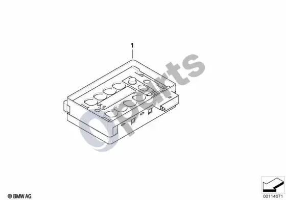 BMW Z4 E85 E86 lietaus jutiklis, atskiri komponentai – schema