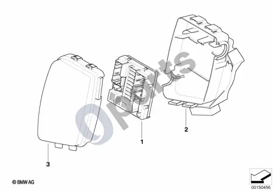 BMW Z4 E85 E86 maitinimo paskirstymo modulis – schema