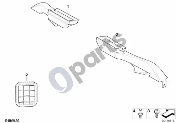 BMW Z4 E85 E86 oro kanalas – schema