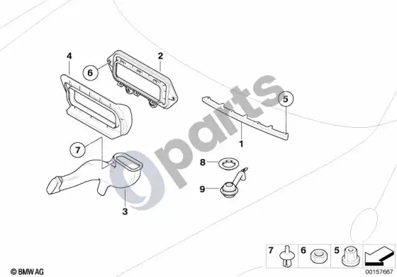BMW Z4 E85 E86 papildomos dalys, šildytuvas/oro kondicionierius – schema